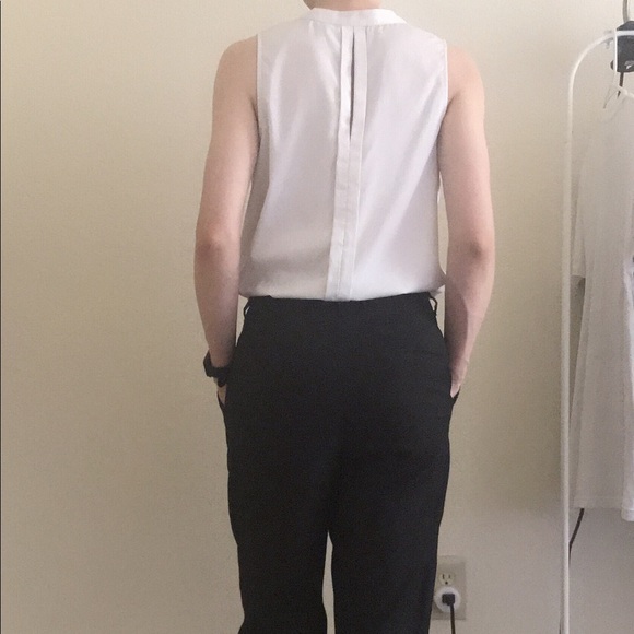 Banana Republic White sleeveless top Sz S - Picture 4 of 4